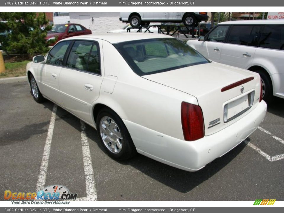2002 Cadillac DeVille DTS White Diamond Pearl / Oatmeal Photo #7