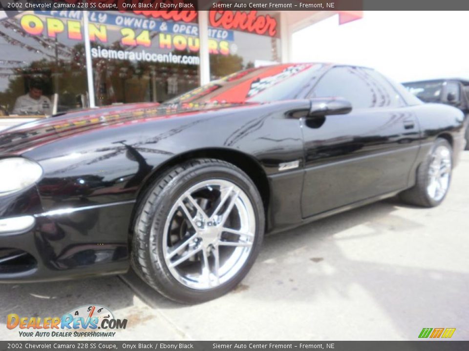 2002 Chevrolet Camaro Z28 SS Coupe Onyx Black / Ebony Black Photo #2