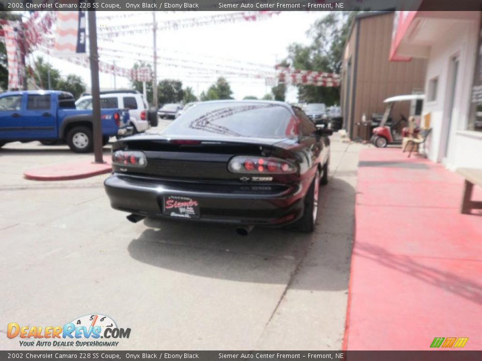 2002 Chevrolet Camaro Z28 SS Coupe Onyx Black / Ebony Black Photo #7