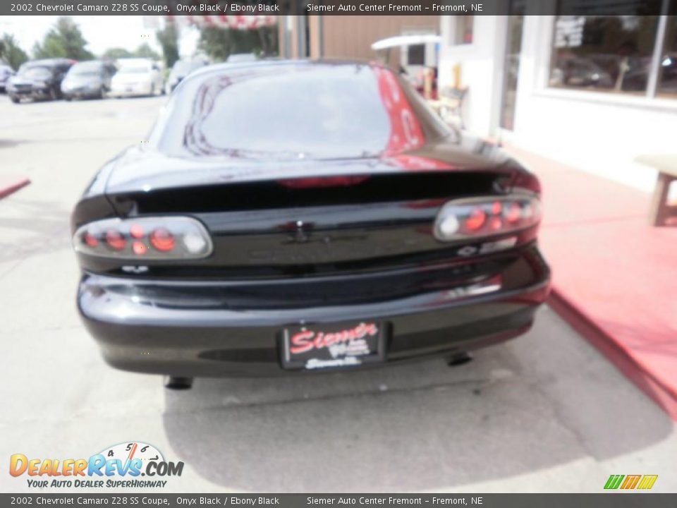 2002 Chevrolet Camaro Z28 SS Coupe Onyx Black / Ebony Black Photo #8