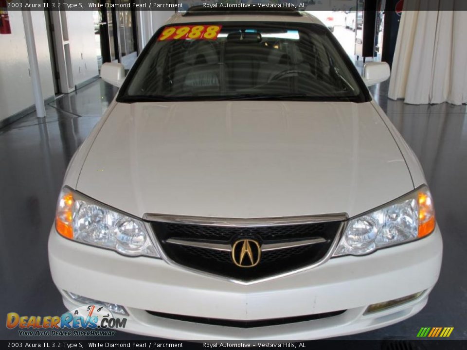 2003 Acura TL 3.2 Type S White Diamond Pearl / Parchment Photo #2