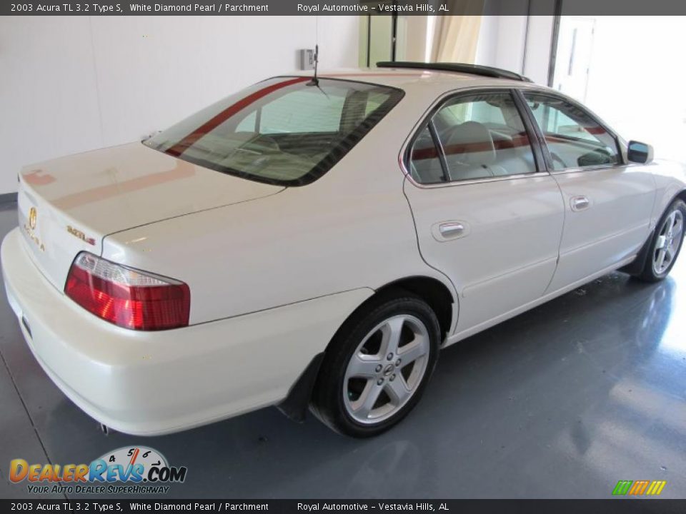 2003 Acura TL 3.2 Type S White Diamond Pearl / Parchment Photo #6