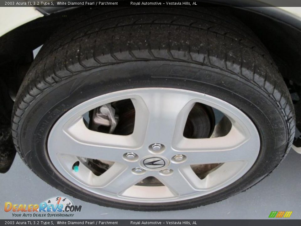 2003 Acura TL 3.2 Type S White Diamond Pearl / Parchment Photo #7