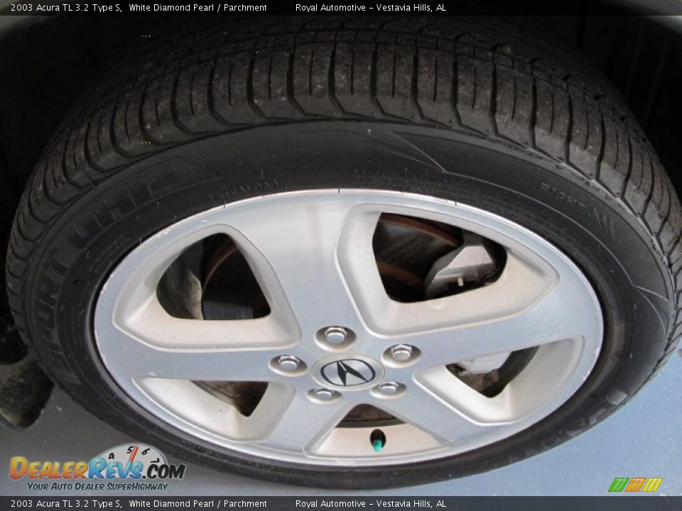 2003 Acura TL 3.2 Type S White Diamond Pearl / Parchment Photo #8