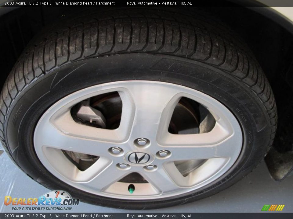 2003 Acura TL 3.2 Type S White Diamond Pearl / Parchment Photo #9