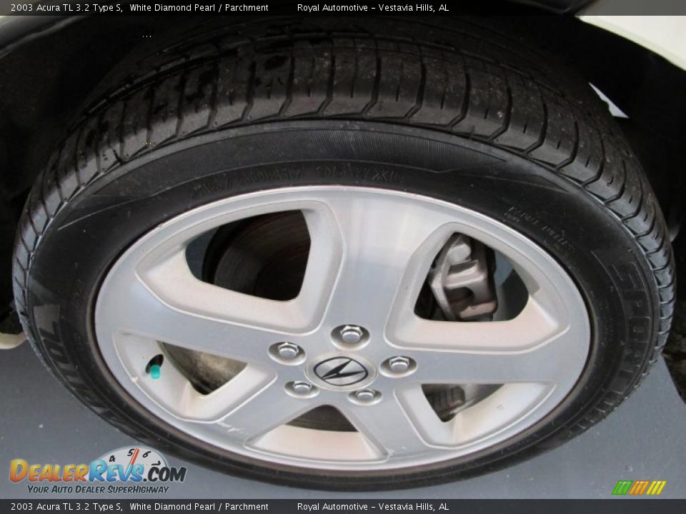 2003 Acura TL 3.2 Type S White Diamond Pearl / Parchment Photo #10