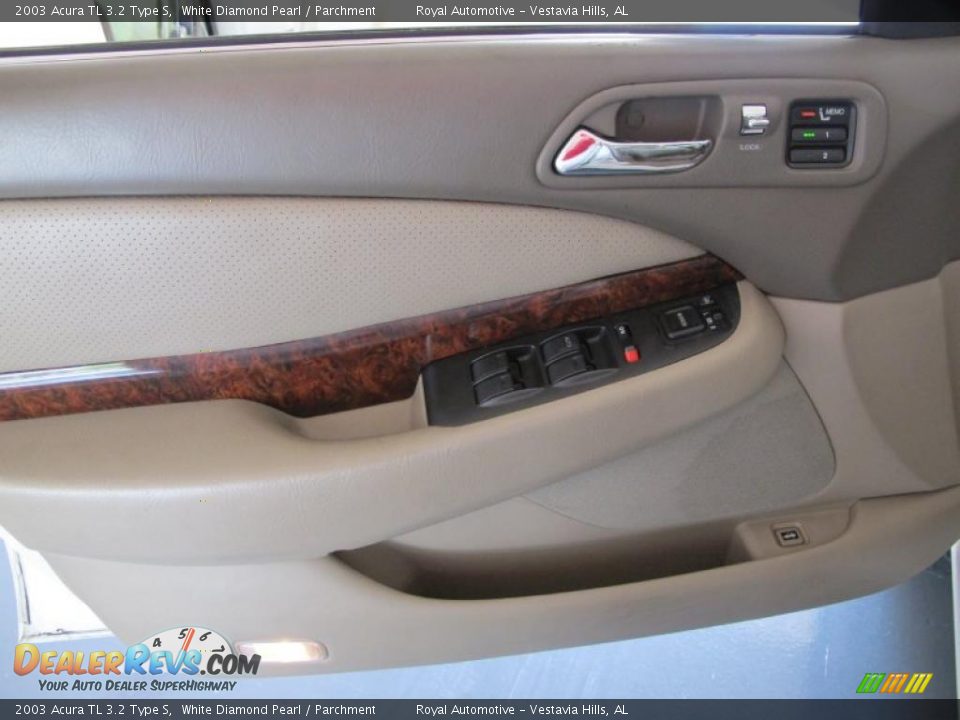 2003 Acura TL 3.2 Type S White Diamond Pearl / Parchment Photo #11