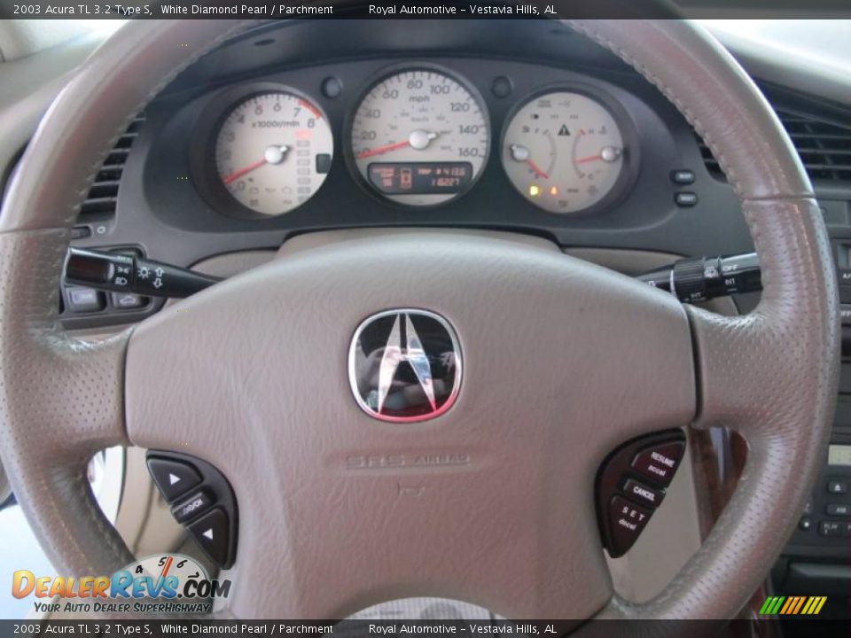 2003 Acura TL 3.2 Type S White Diamond Pearl / Parchment Photo #14