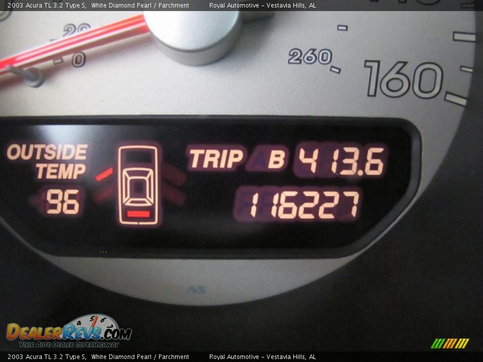 2003 Acura TL 3.2 Type S White Diamond Pearl / Parchment Photo #15