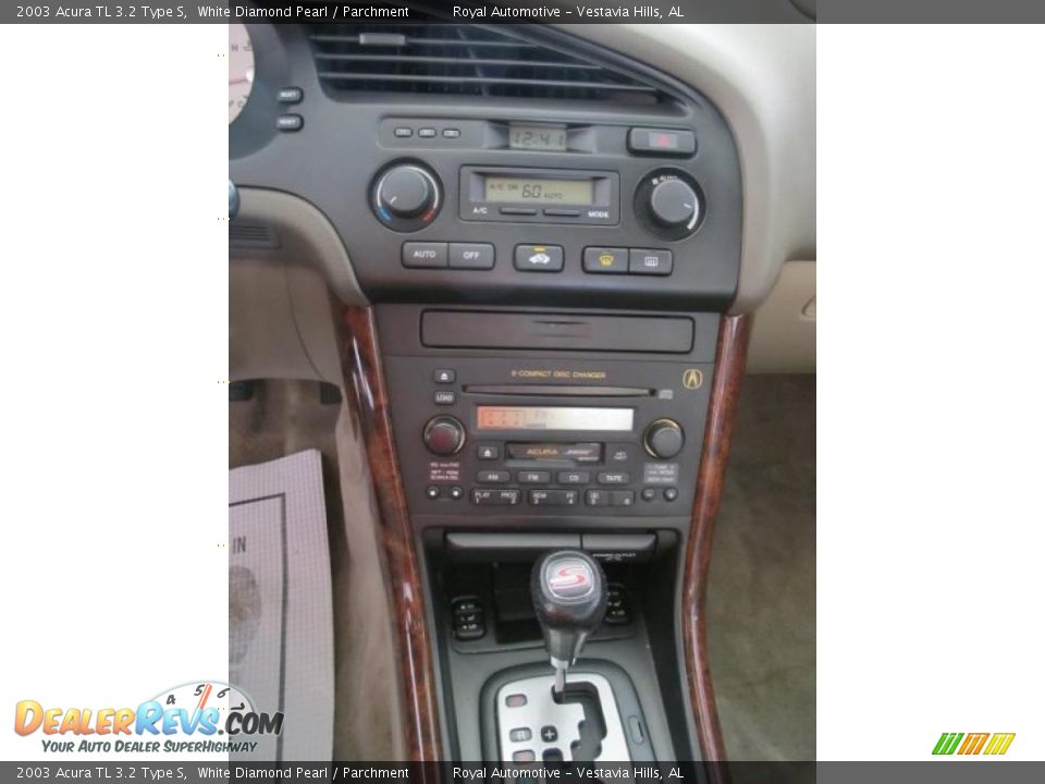 2003 Acura TL 3.2 Type S White Diamond Pearl / Parchment Photo #16