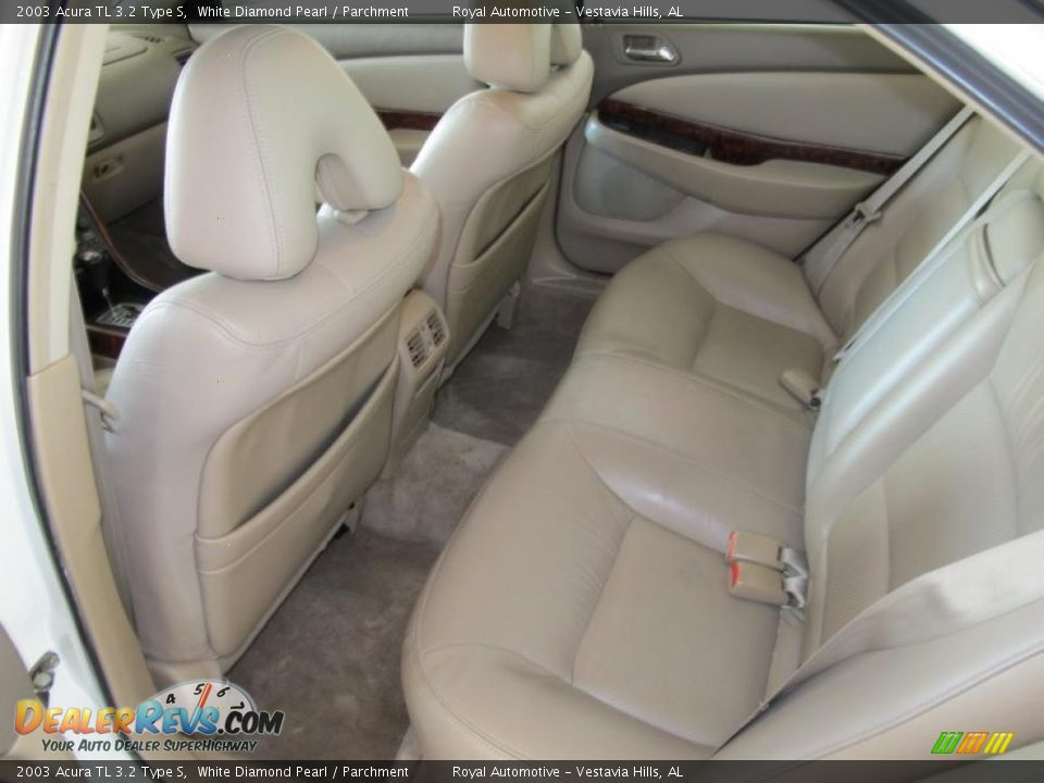 2003 Acura TL 3.2 Type S White Diamond Pearl / Parchment Photo #20