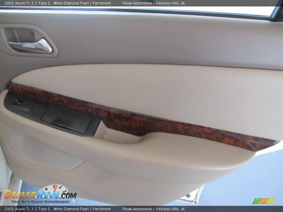 2003 Acura TL 3.2 Type S White Diamond Pearl / Parchment Photo #23