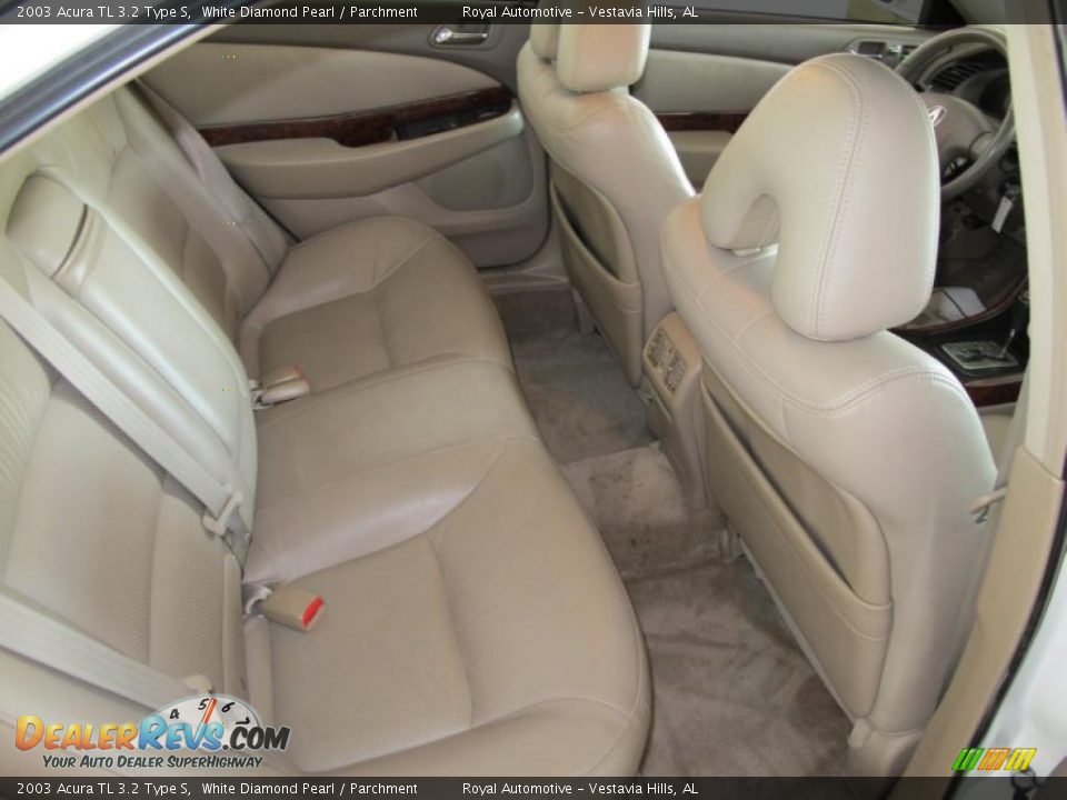 2003 Acura TL 3.2 Type S White Diamond Pearl / Parchment Photo #24