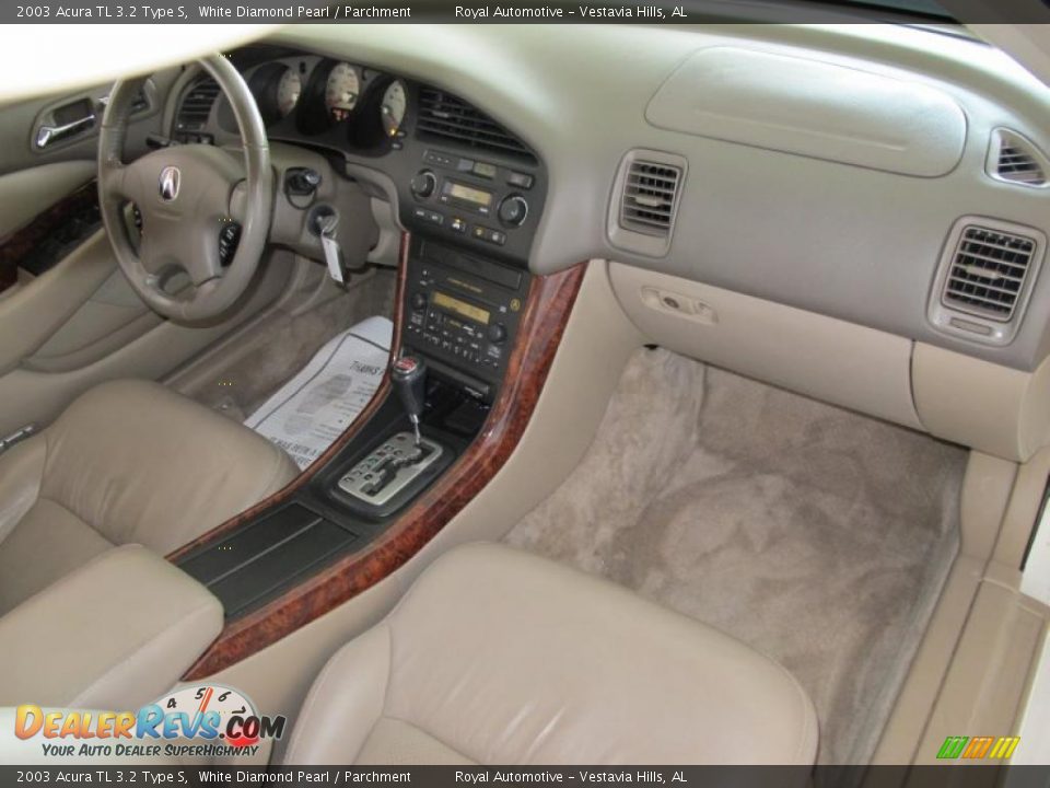 2003 Acura TL 3.2 Type S White Diamond Pearl / Parchment Photo #27