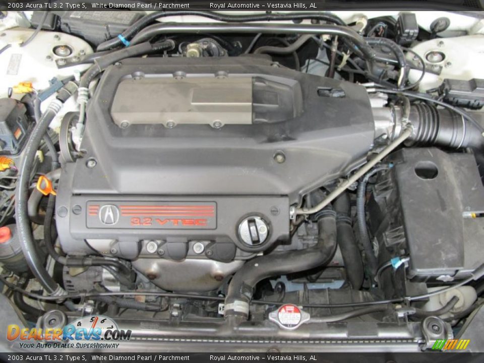 2003 Acura TL 3.2 Type S White Diamond Pearl / Parchment Photo #29