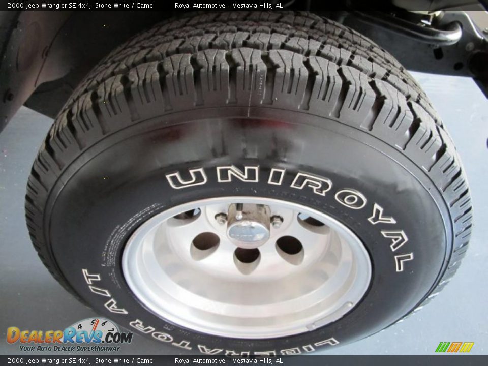 2000 Jeep Wrangler SE 4x4 Stone White / Camel Photo #8