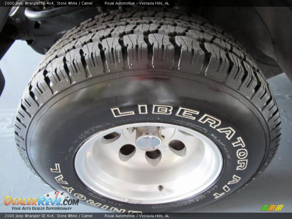 2000 Jeep Wrangler SE 4x4 Stone White / Camel Photo #9