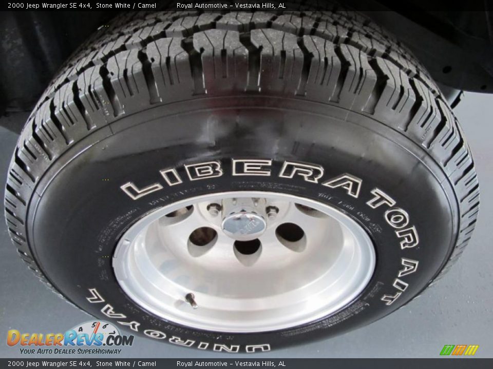 2000 Jeep Wrangler SE 4x4 Stone White / Camel Photo #10