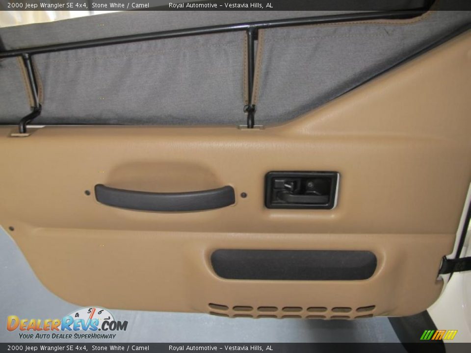 2000 Jeep Wrangler SE 4x4 Stone White / Camel Photo #11