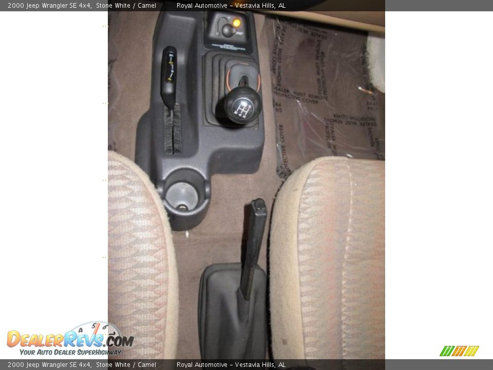 2000 Jeep Wrangler SE 4x4 Stone White / Camel Photo #17