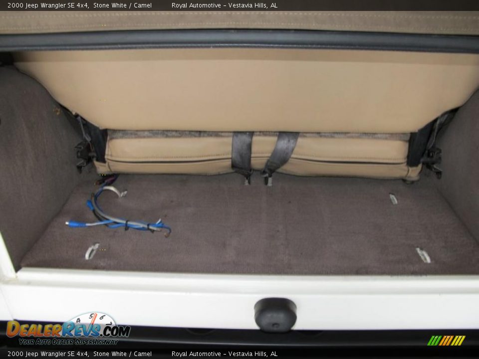 2000 Jeep Wrangler SE 4x4 Stone White / Camel Photo #18