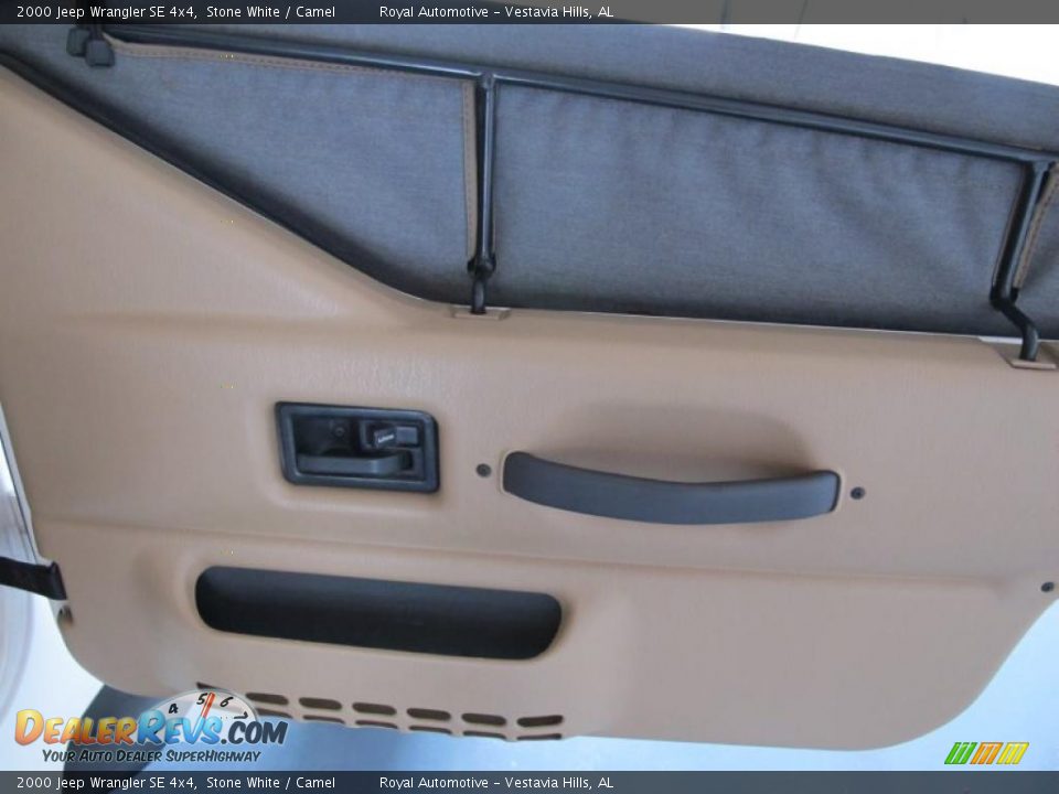 2000 Jeep Wrangler SE 4x4 Stone White / Camel Photo #19