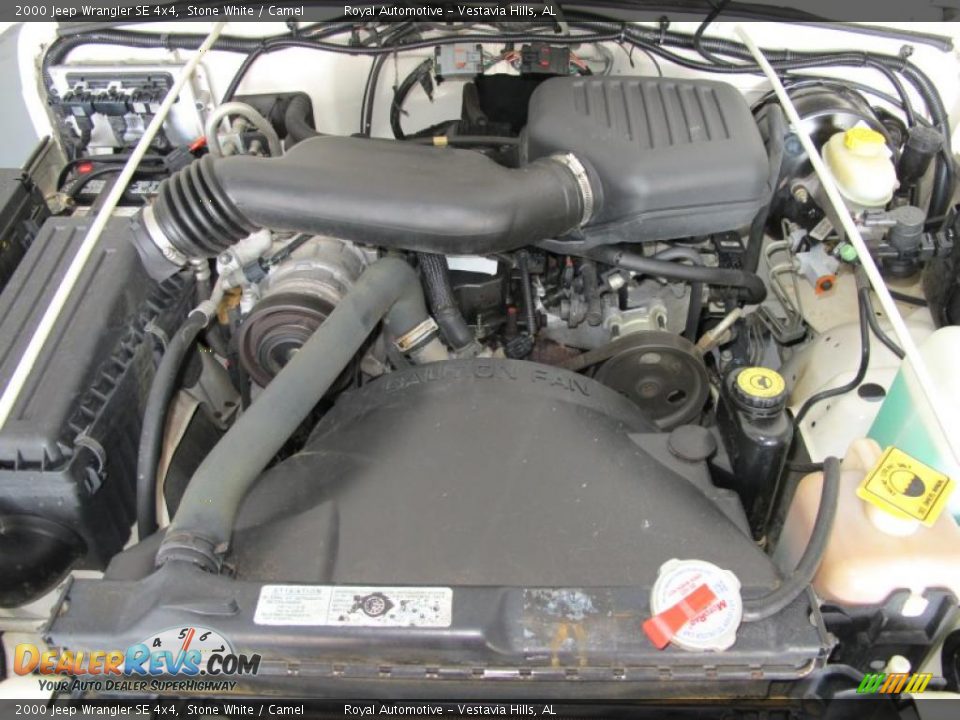 2000 Jeep Wrangler SE 4x4 Stone White / Camel Photo #23