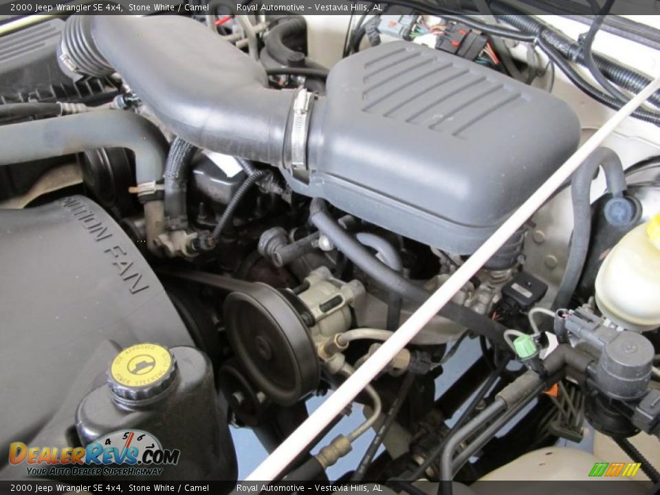 2000 Jeep Wrangler SE 4x4 Stone White / Camel Photo #24