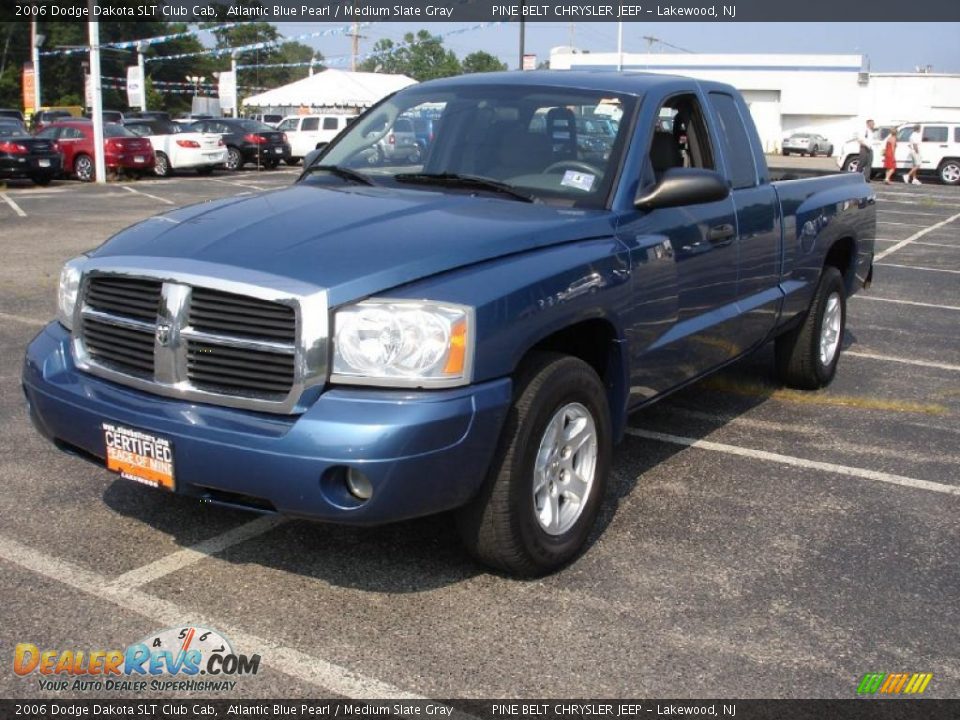 2006 Dodge Dakota SLT Club Cab Atlantic Blue Pearl / Medium Slate Gray Photo #1