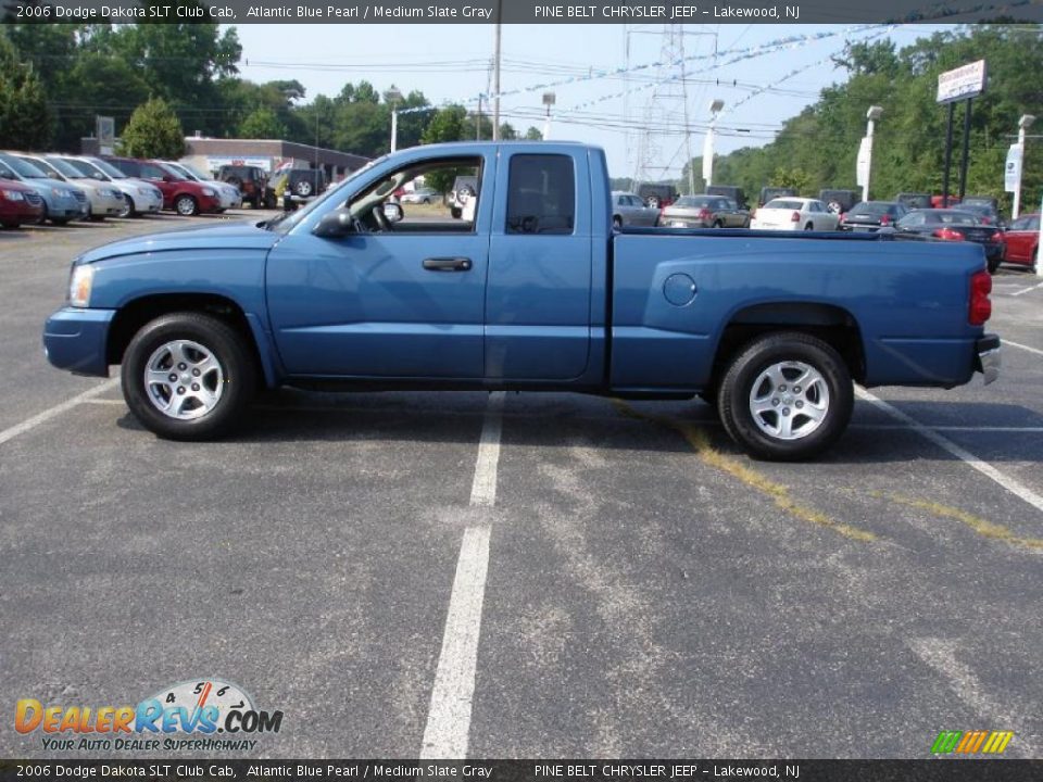 2006 Dodge Dakota SLT Club Cab Atlantic Blue Pearl / Medium Slate Gray Photo #9