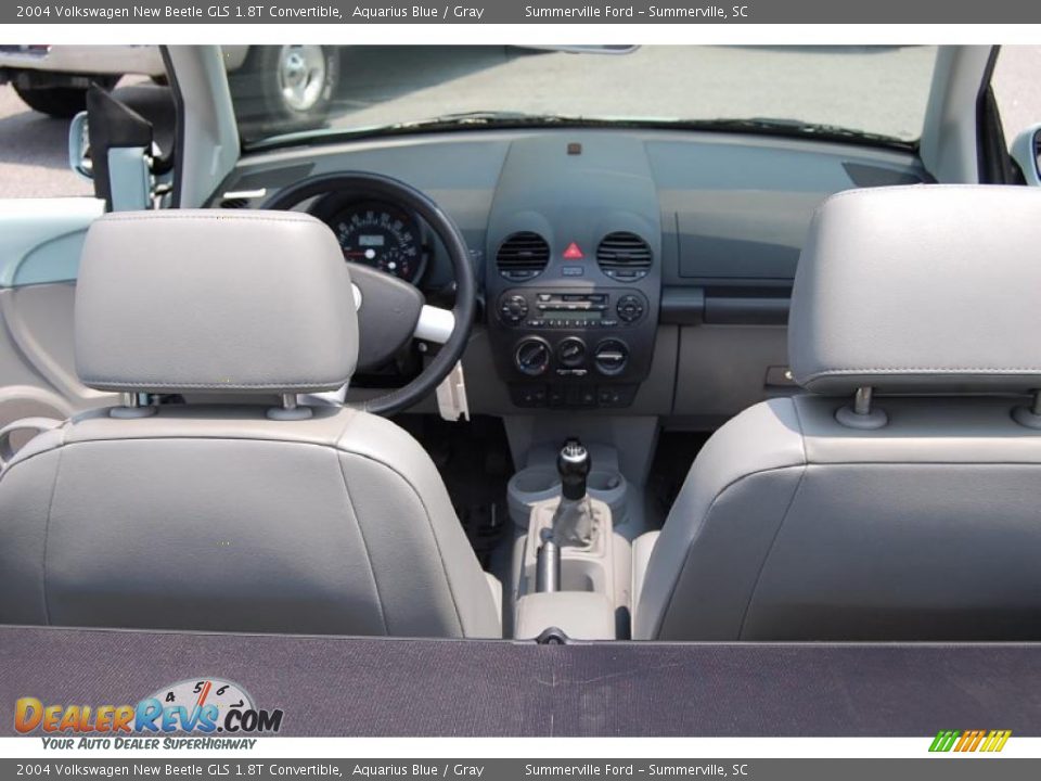 2004 Volkswagen New Beetle GLS 1.8T Convertible Aquarius Blue / Gray Photo #6