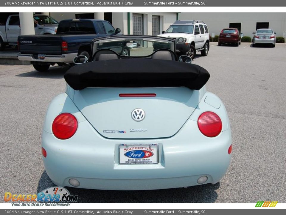 2004 Volkswagen New Beetle GLS 1.8T Convertible Aquarius Blue / Gray Photo #15
