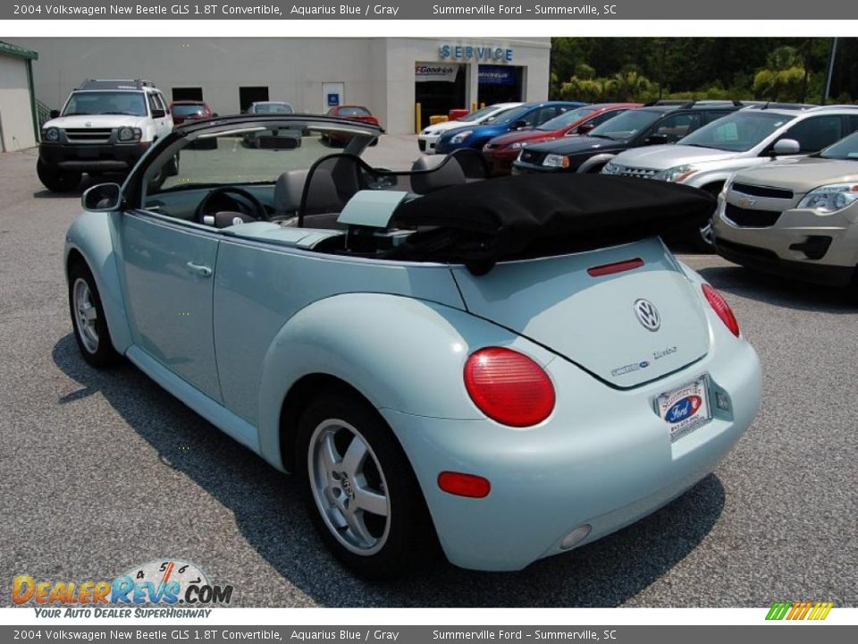 2004 Volkswagen New Beetle GLS 1.8T Convertible Aquarius Blue / Gray Photo #16