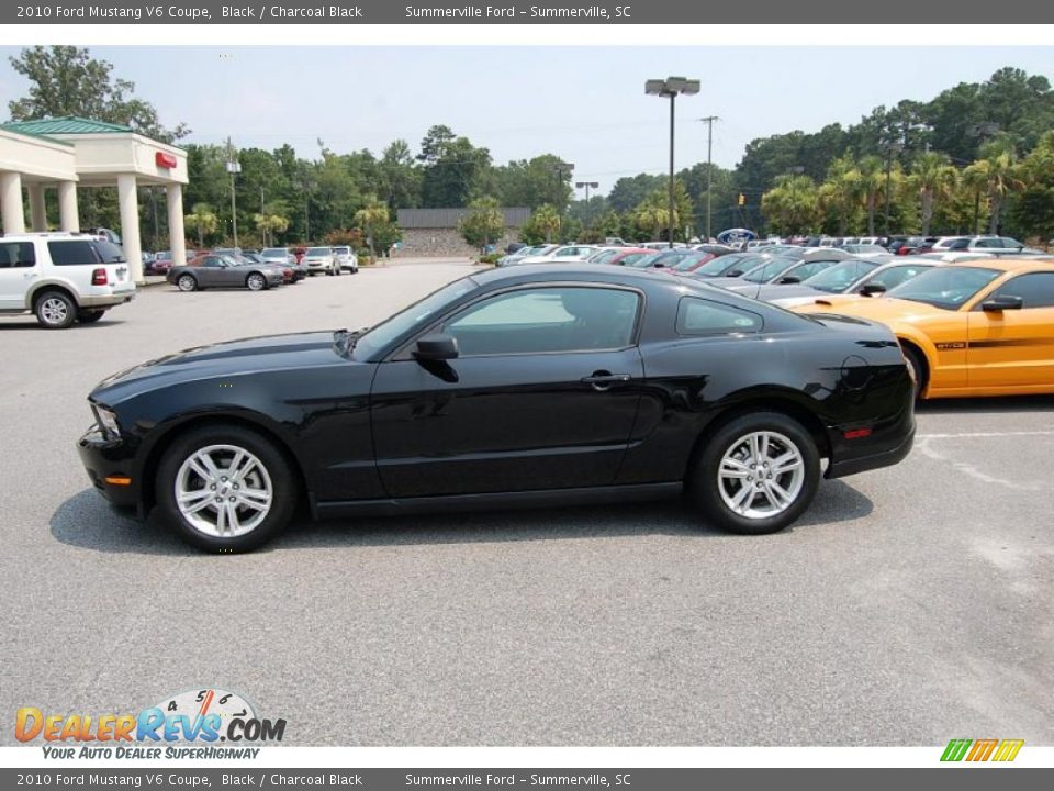 2010 Ford Mustang V6 Coupe Black / Charcoal Black Photo #2