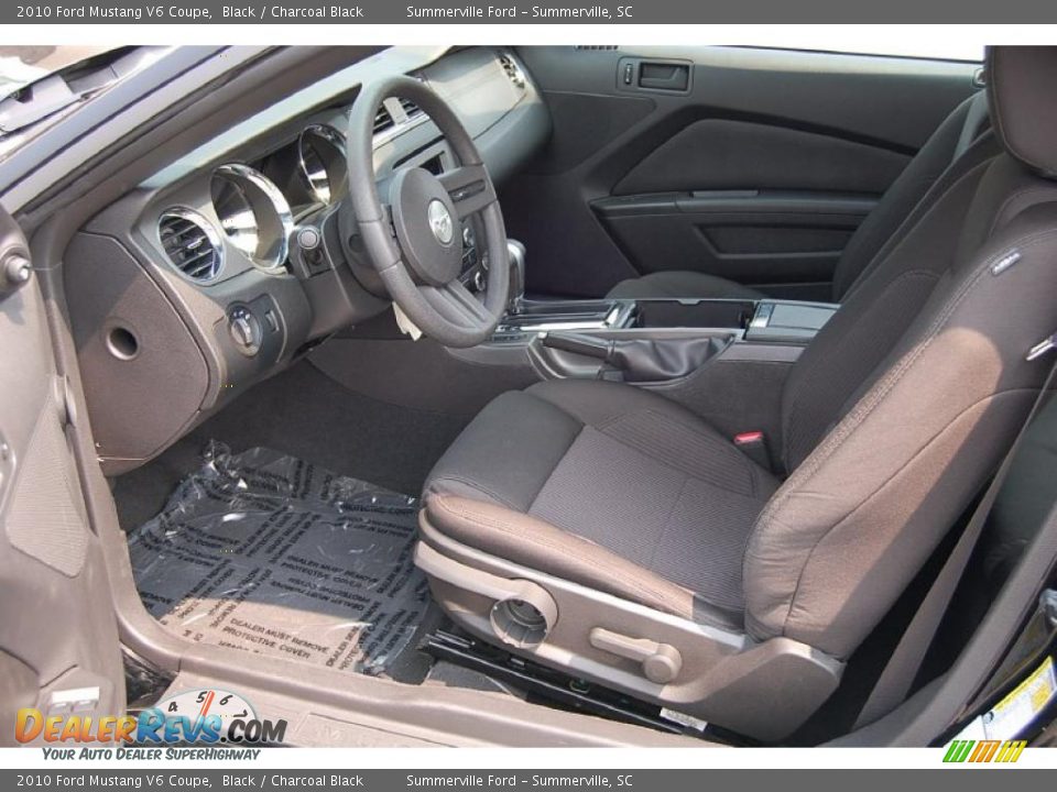 2010 Ford Mustang V6 Coupe Black / Charcoal Black Photo #4