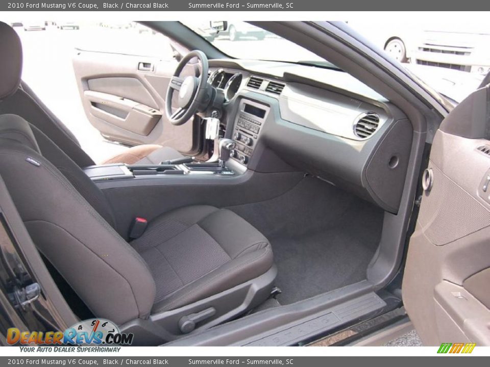 2010 Ford Mustang V6 Coupe Black / Charcoal Black Photo #9