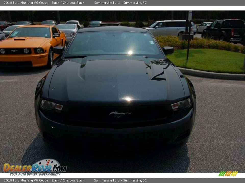 2010 Ford Mustang V6 Coupe Black / Charcoal Black Photo #11