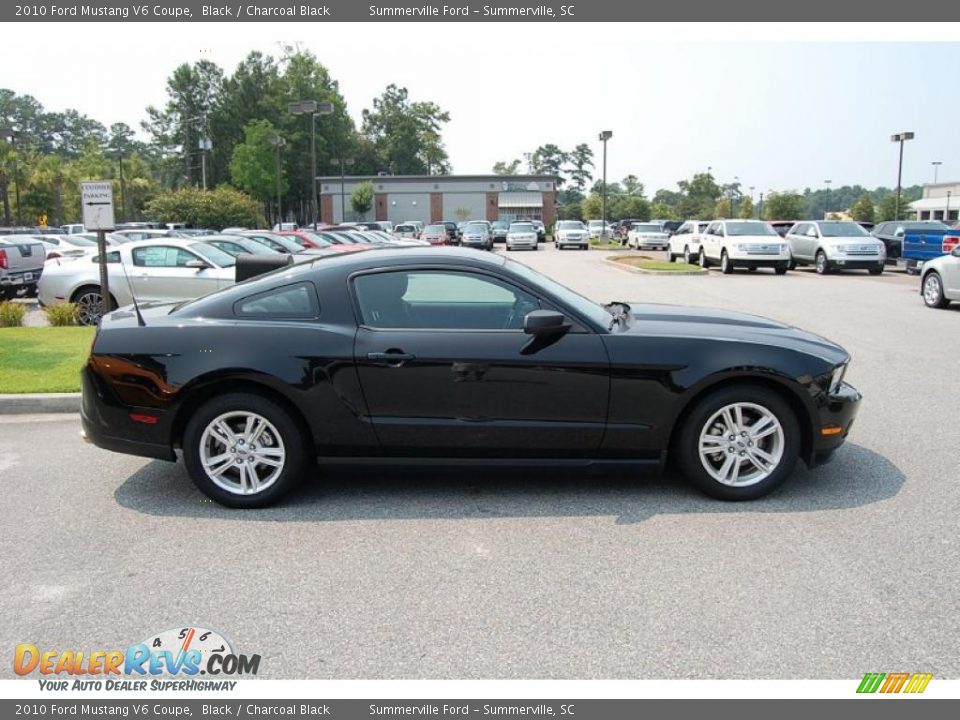 2010 Ford Mustang V6 Coupe Black / Charcoal Black Photo #12