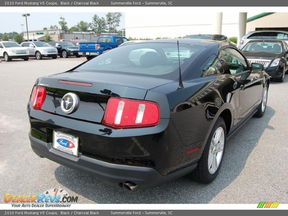 2010 Ford Mustang V6 Coupe Black / Charcoal Black Photo #13