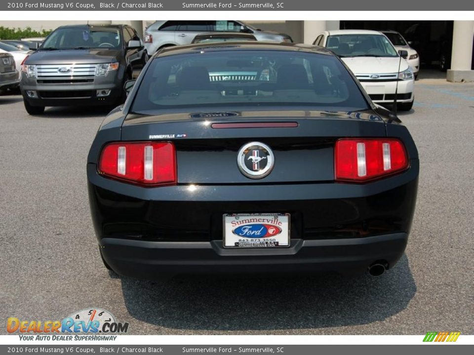 2010 Ford Mustang V6 Coupe Black / Charcoal Black Photo #14
