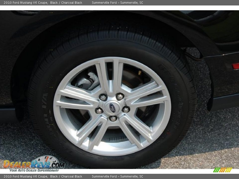 2010 Ford Mustang V6 Coupe Black / Charcoal Black Photo #16