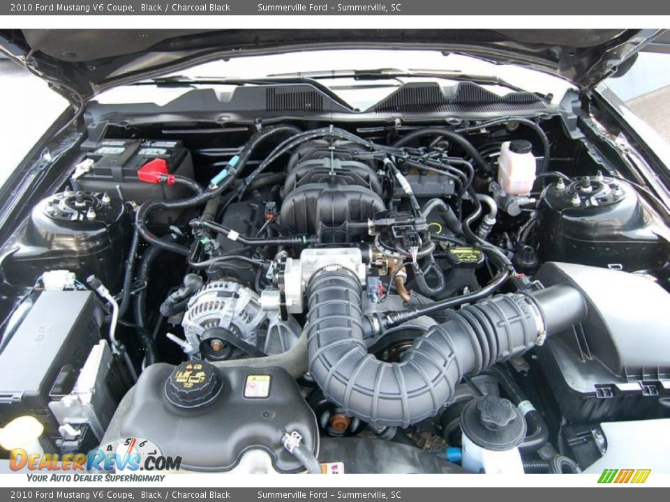 2010 Ford Mustang V6 Coupe Black / Charcoal Black Photo #18