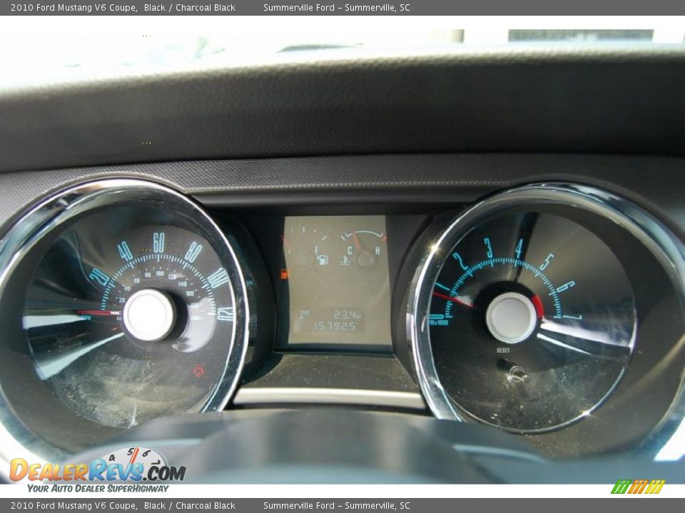 2010 Ford Mustang V6 Coupe Black / Charcoal Black Photo #20