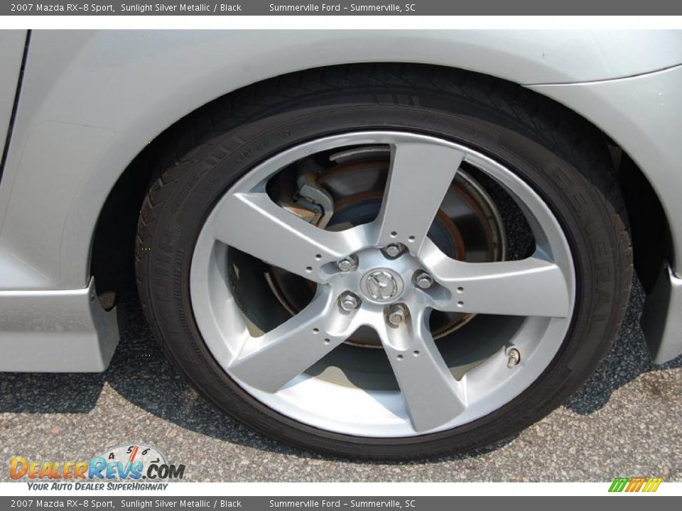 2007 Mazda RX-8 Sport Sunlight Silver Metallic / Black Photo #18