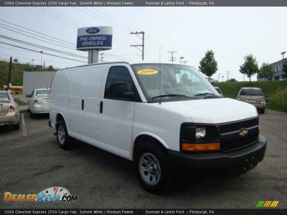 2009 Chevrolet Express 1500 Cargo Van Summit White / Medium Pewter Photo #1
