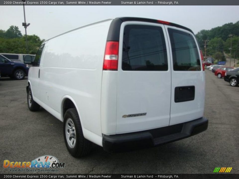2009 Chevrolet Express 1500 Cargo Van Summit White / Medium Pewter Photo #5