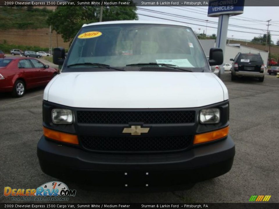 2009 Chevrolet Express 1500 Cargo Van Summit White / Medium Pewter Photo #11