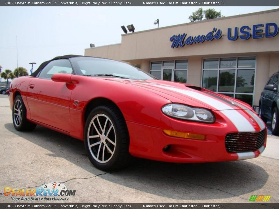 2002 Chevrolet Camaro Z28 SS Convertible Bright Rally Red / Ebony Black Photo #2