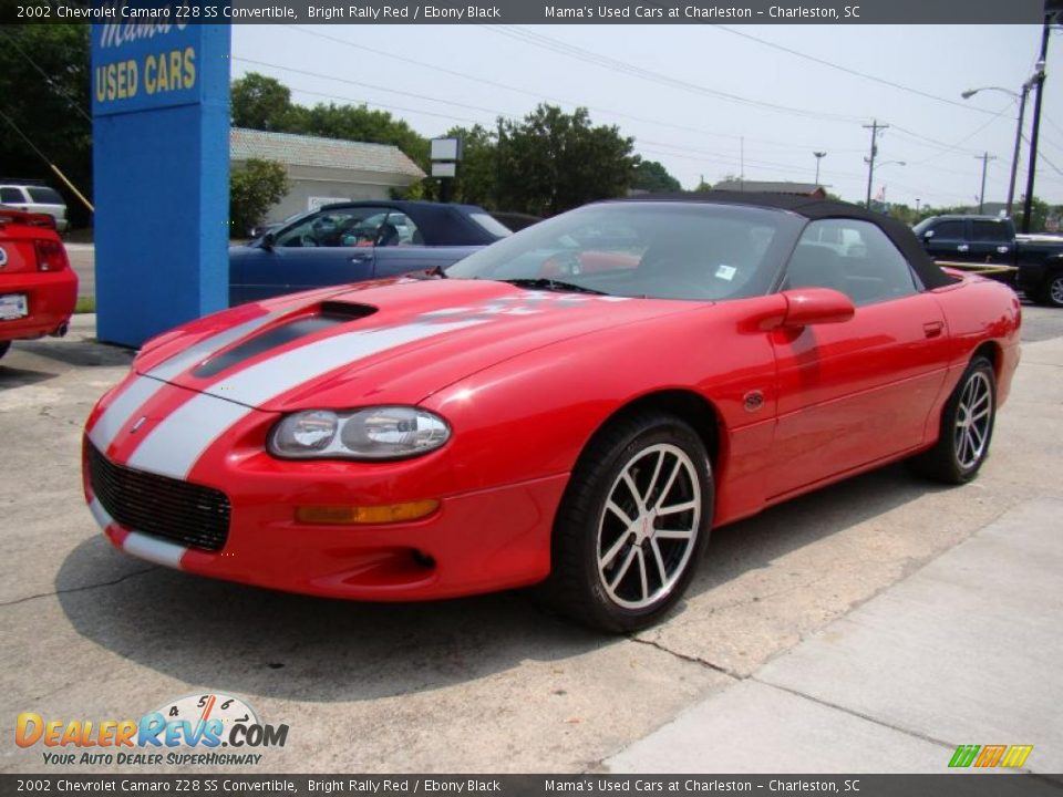 2002 Chevrolet Camaro Z28 SS Convertible Bright Rally Red / Ebony Black Photo #4