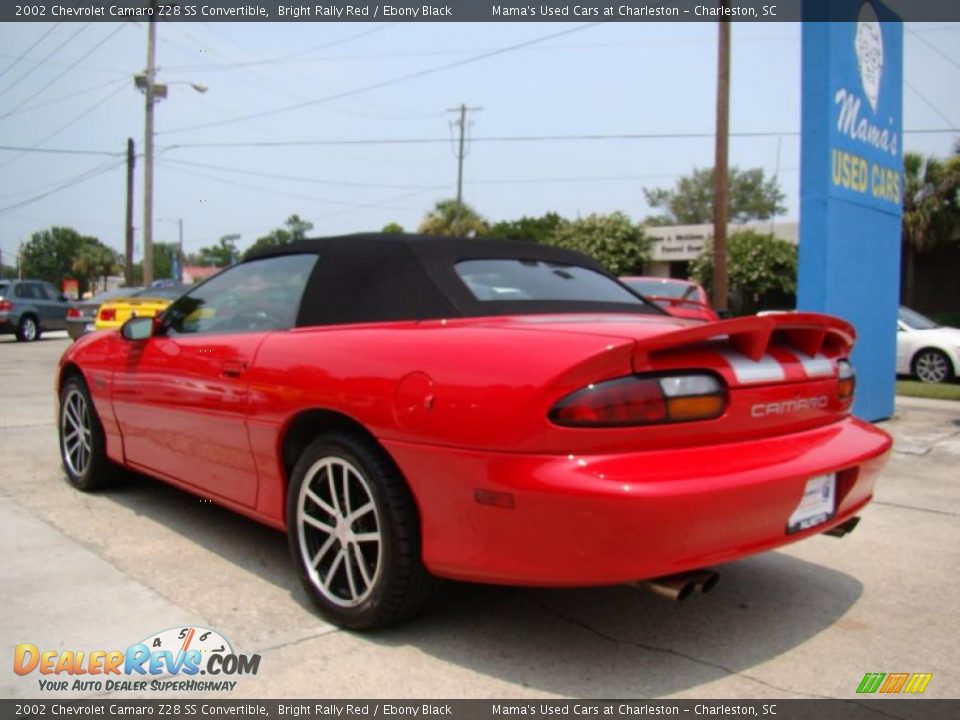 2002 Chevrolet Camaro Z28 SS Convertible Bright Rally Red / Ebony Black Photo #6